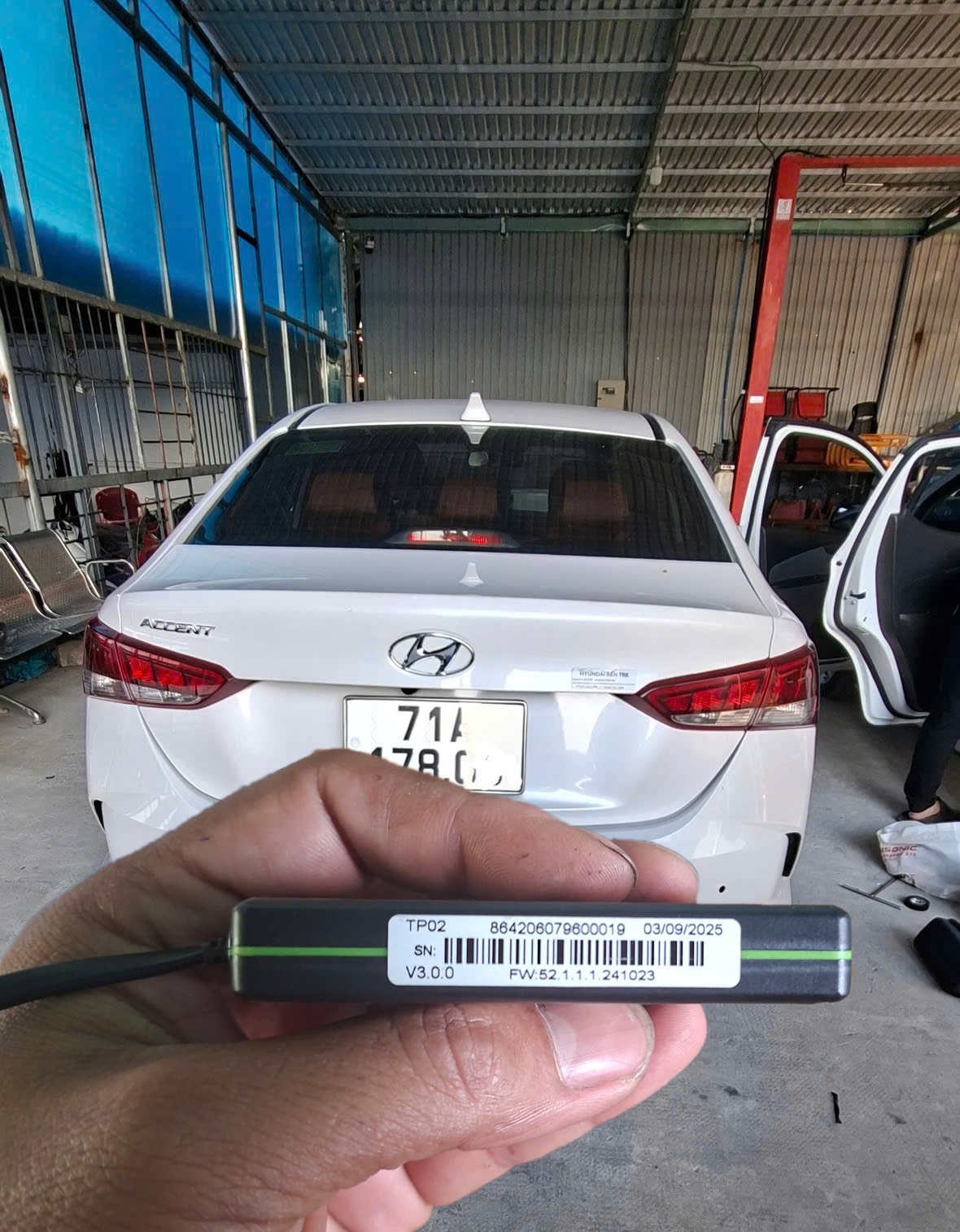 lắp xe hyundai biển 71